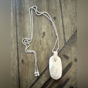 Kendra Scott Inez Necklace In Rhodium